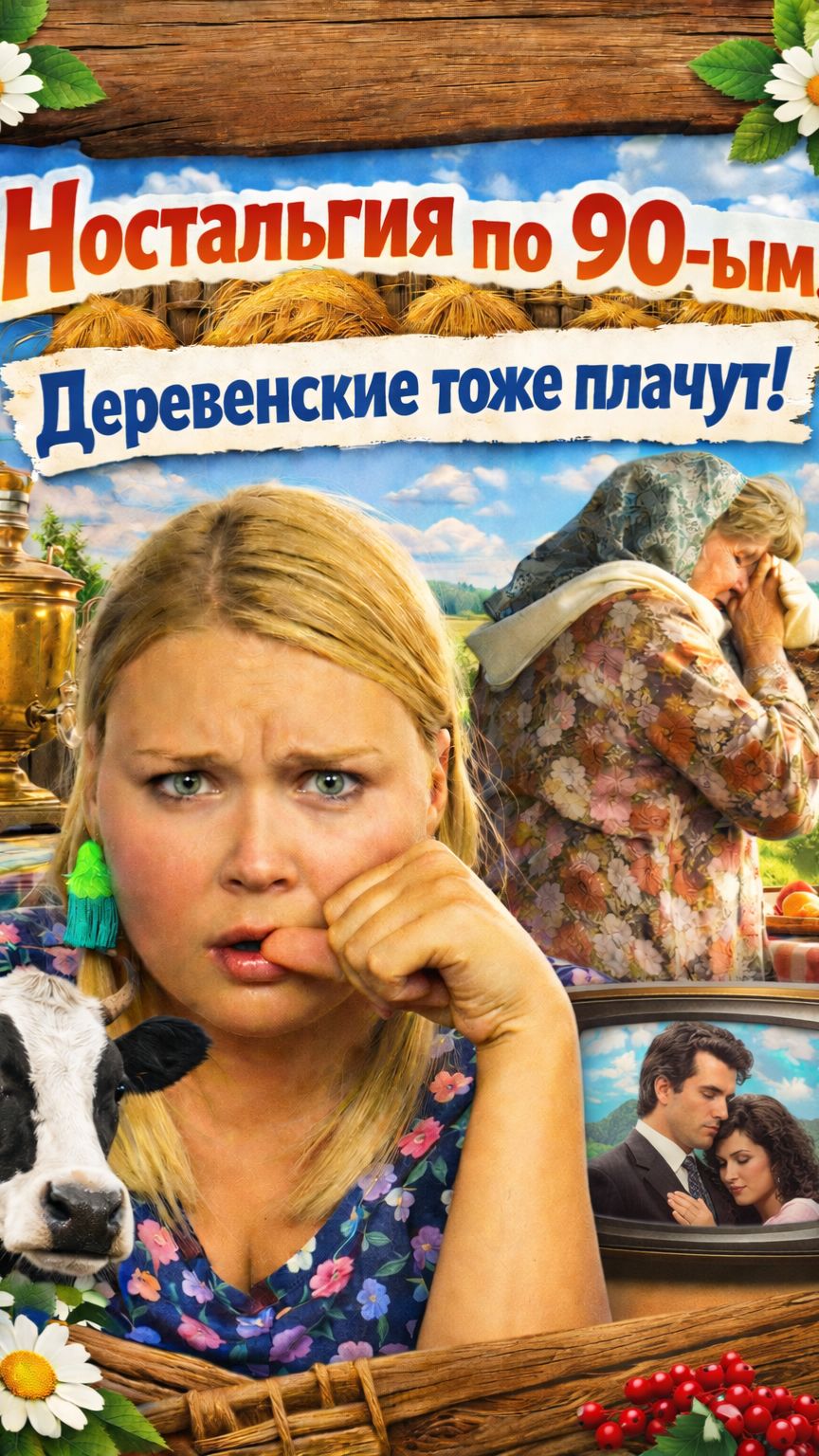 ЭХ, НОСТАЛЬГИЯ! 90-ЫЕ, ДЕРЕВНЯ, ЛАТИНОАМЕРИКАНСИЕ СЕРИАЛЫ :) Комедия "ДЕРЕВЕНСКИЕ ТОЖЕ ПЛАЧУТ" смотреть онлайн