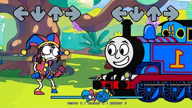 FNF УДИВИТЕЛЬНЫЙ ЦИФРОВОЙ 🎪🤡ЦИРК ПРОТИВ ТОМАСА И ЕГО ДРУЗЕЙ ПОЮТ КАН-КАН! РЕАКЦИЯ смотреть онлайн