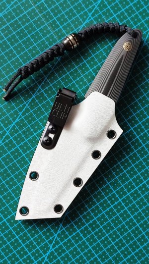 Нож Микро из М398 спейсеры бронза