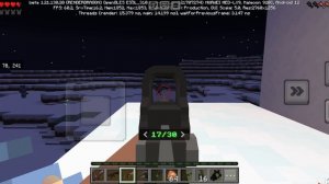 ОХОТА на МОНСТРОВ В СНЕЖНОЙ КРЕПОСТИ  С МОДОМ НА ПИСТОЛЕТЫ И ГРАНАТЫ! в майнкрафт!!!