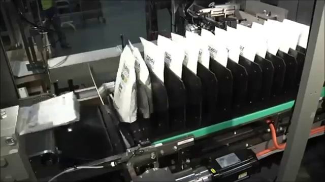 Автоукладчик дой-паков в гофрокороб типа American Case