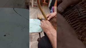 Вяжем корзину из ивы.Урок четвёртый.