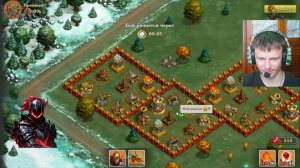 тёмный рыцарь поставил на прокачку казарму до 6 ур. и прокачивал героев в стимпериуме. 51 серия.