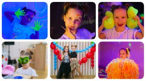 Неоновое рисование в Kids point на  ДР Алисы