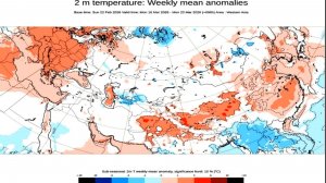 Прогноз аномалий температур на март 2026 года