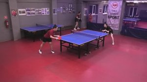 жесть 3..4 Баландин/Кан (948) - Дылыков/Ноговицына (1368) 0802 настольный теннис БЛИЦ-турнир 31 очко