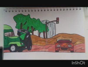 Как нарисовать ДТП из фильма форсаж? Мастер класс