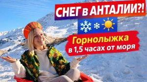 Горнолыжный курорт в 40 минутах от Анталии обзор и цены. Турция 2026