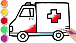 мультик для детей-Как нарисовать МАШИНУ скорой помощи /Рисование для детей СКОРОЙ ПОМОЩИ