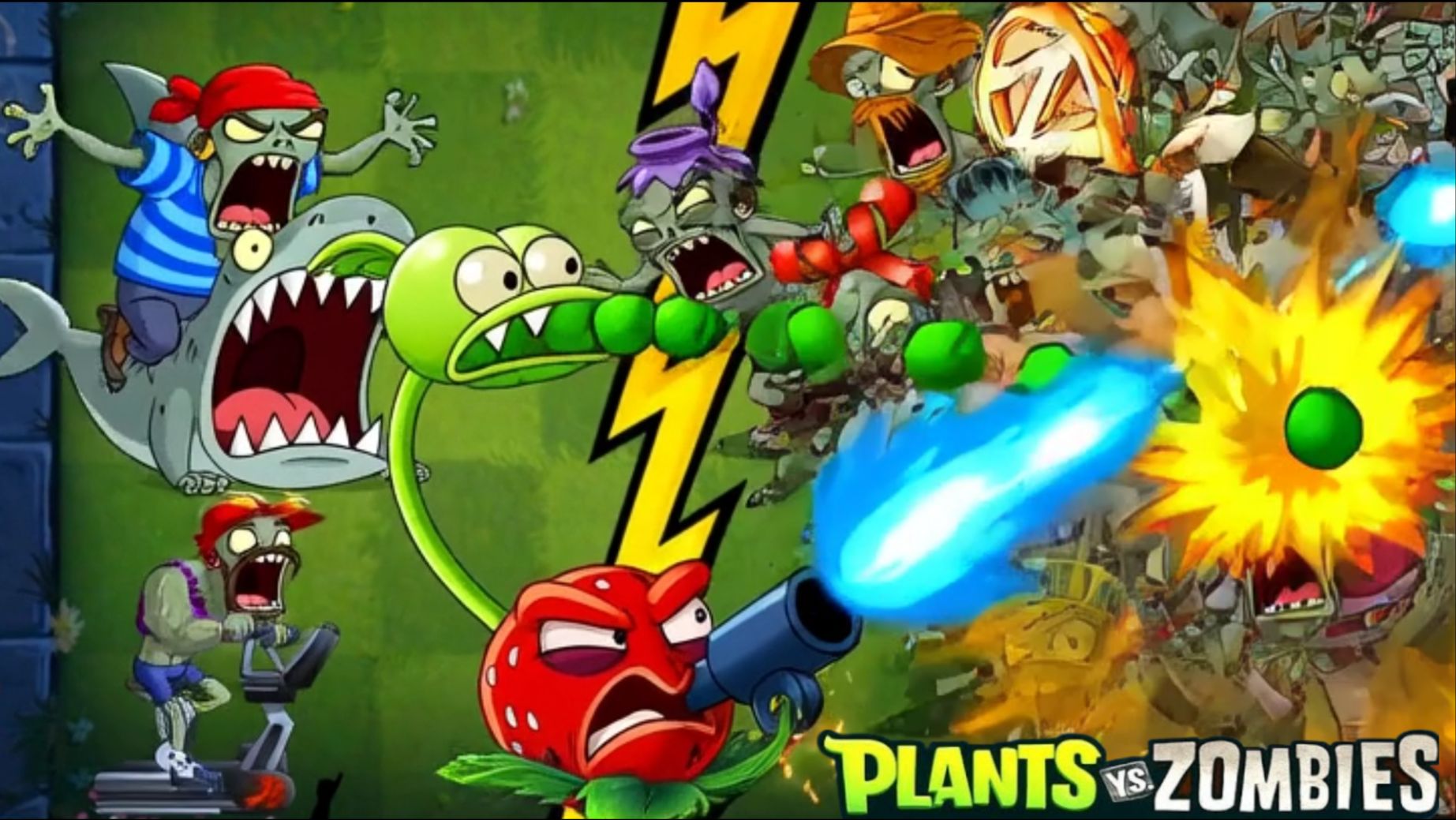 Зомби против растений! Plants vs Zombies ПвЗ PvZ Растения против Зомби смотреть онлайн