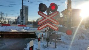 железнодорожный переезд в Москве