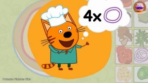 🍕😺ТРИ КОТА: УЧИМ СЧЁТ И ПЕЧЁМ ПИЦЦУ | Мультфильмы для детей