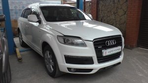 Как прочистить форсунки омывателя лобового стекла на АУДИ Q7 2008 AUDI Q7 3,0 дизель