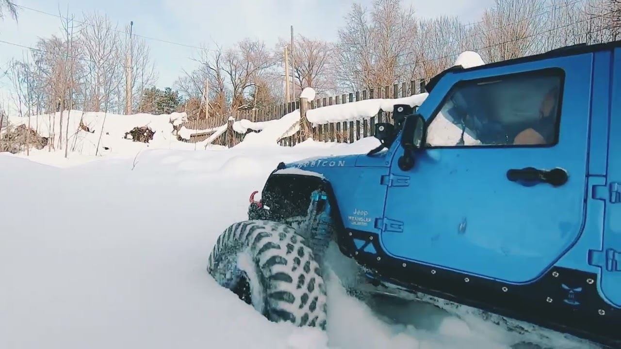 Winter Off Road RC Jeep Wrangler JK Rubicon 1/10 смотреть онлайн