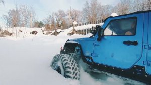 Winter Off Road RC Jeep Wrangler JK Rubicon 1/10