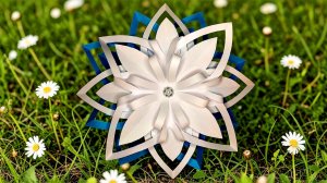 Объемные цветы из бумаги украшение для открытки к 8 Марта