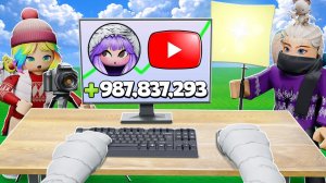 СТАЛА САМОЙ ПОПУЛЯРНОЙ В СИМУЛЯТОРЕ ЮТУБА! Roblox Be a YouTuber!