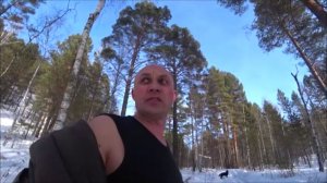 Катаюсь на велике зимой ...разгребаю бардак после гостей