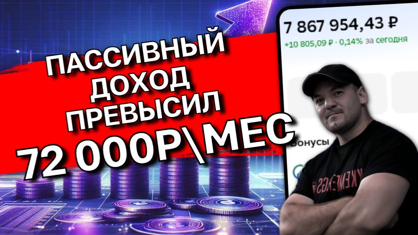 ПАССИВНЫЙ ДОХОД 72 000₽ в месяц: честный отчет и разбор моих вложений смотреть онлайн