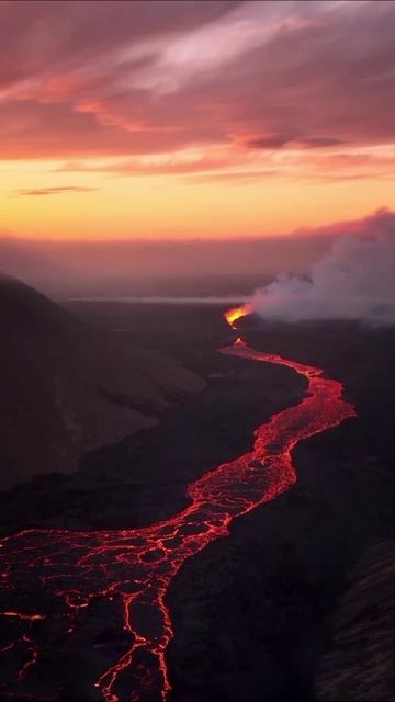 Вулкан Фаградальсфьядль, Исландия