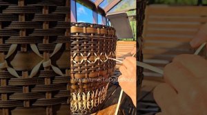 Мастер-класс "Декор для кашпо из ротанга "СНЕЖИНКА""