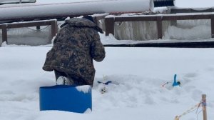 Долгое вываживание форели !!!