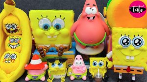 Играем в игрушки из мультика Спанч Боб Хелоу Китти. Мультфильм для детей. ASMR АСМР