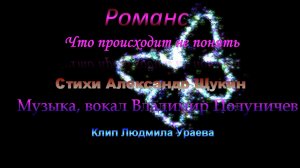 Что происходит, не понять. Стихи Александра Щукина. Музыка, поёт Владимир Полуничев. Клип Л. Ураевой