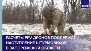 Расчеты FPV-дронов поддержали наступление штурмовиков в Запорожской области