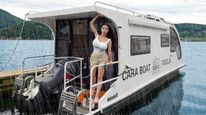 Роскошный кемпинг в уютной лодке со всеми удобствами. Бушкрафт