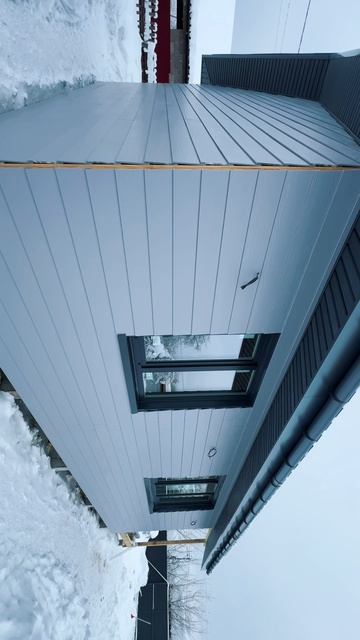 Фасад из фиброцементных панелей