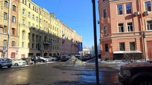 Угловой переулок-Московский проспект. Курьер в городе.