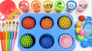 🍬🔵 Лопаем шарики со слаймом! Смешиваем краски и сладости — залипательно