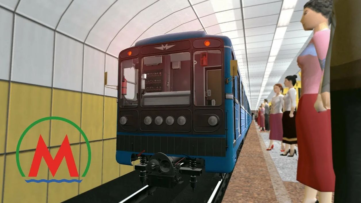 Едем по Дзержинской линии на НОМЕРНОМ в Новосибирском метро! Gameplay!!