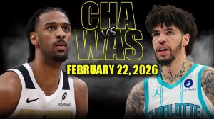 23.02.2026 | ОБЗОР МАТЧА | Вашингтон Уизардс - Шарлотт Хорнетс | Highlights