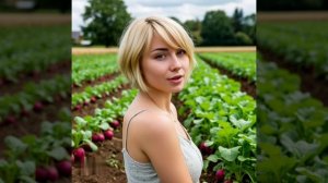 Крупный редис раньше срока.