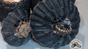 очень простая загибка  на крышке (плетение ротангом) для начинающих