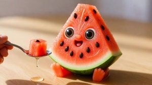 🍿 Милые крошечные фруктовые малыши пробуют настоящие фрукты 🍍✨часть 3