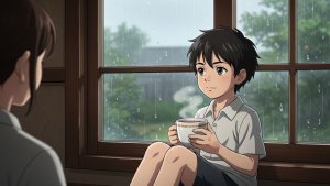 Bicycle in the Rain | Studio Ghibli Inspired Anime Story