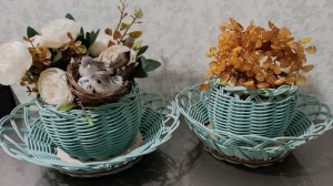 Как сплести корзинку на донышке с двойными отверстиями из ротанга 1 часть