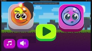 Красный шар. Огненный шар. Красный шарик. Fire Ball and Water Ball Parkour Love Balls Ч1