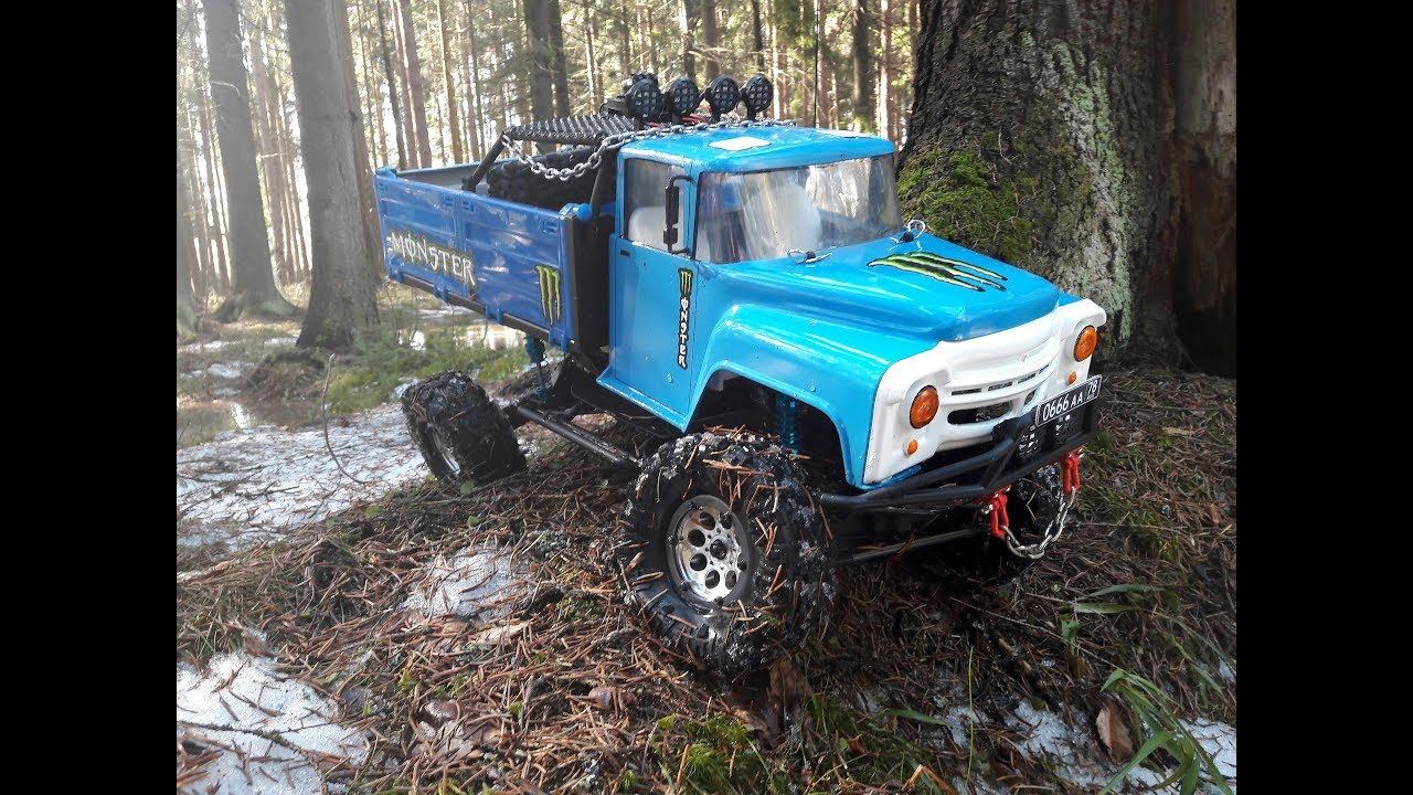 ЗИЛ 130 RC Trophy Remo Hoby . Из игрушки в трофи. Весенний тест.