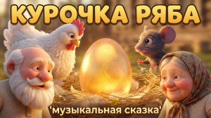 🐔  КУРОЧКА РЯБА — Музыкальная сказка с хорошим концом для самых маленьких 🥚 ✨