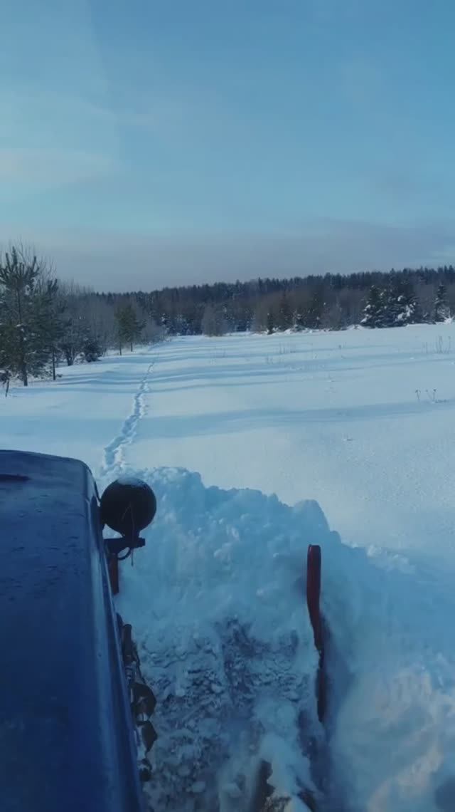 Работа на тракторе ДТ-75 зимой 2026 года. #дт75