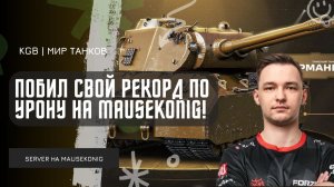 SERVER ★ 15600 УРОНА - ПОБИЛ СВОЙ РЕКОРД ПО УРОНУ НА MAUSEKONIG!