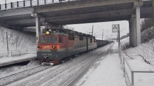 Муром. Грузовой в сторону Москвы. Февраль 2026.