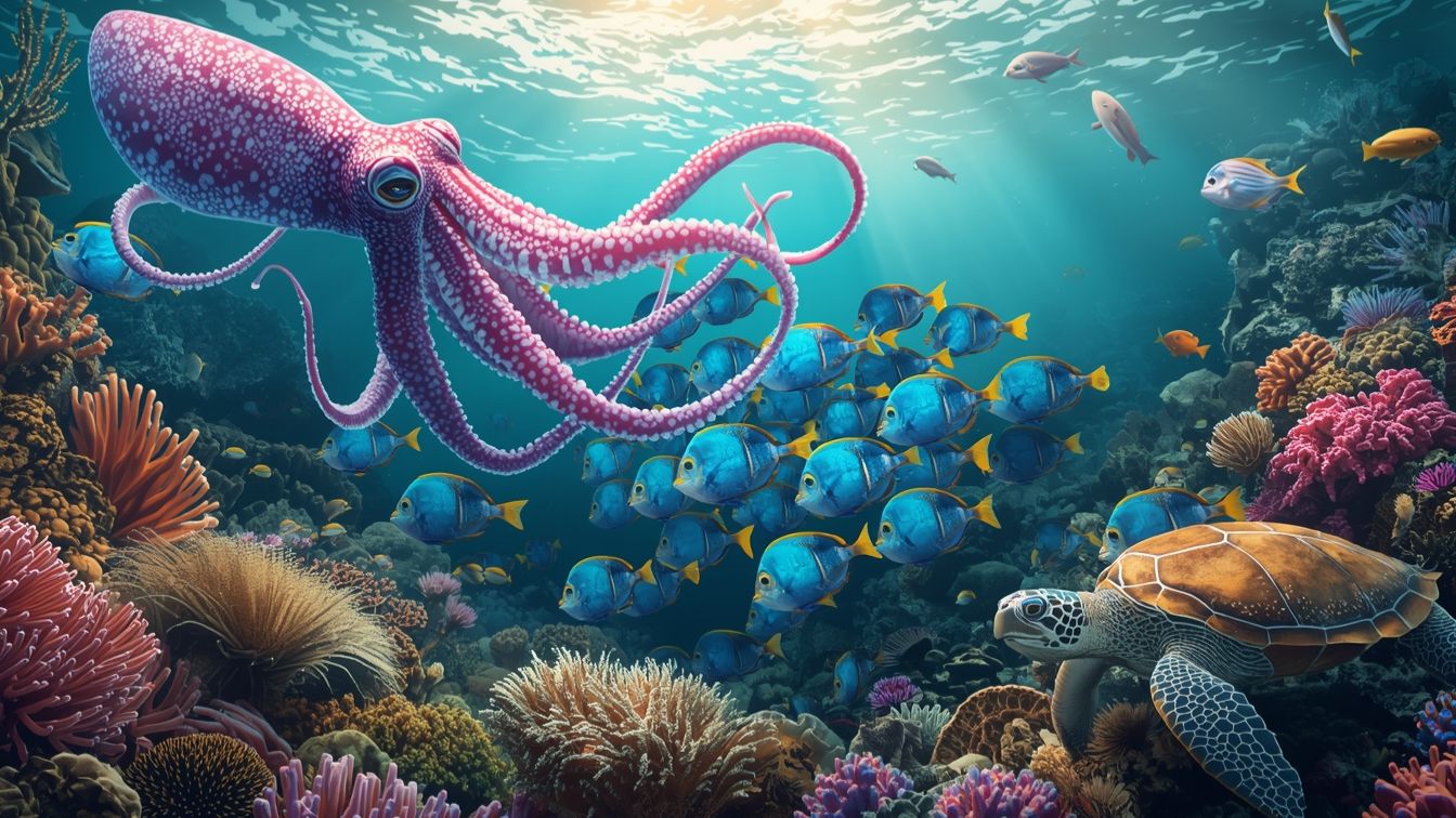 Обитатели океана релакс