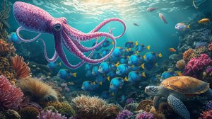 Обитатели океана релакс