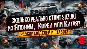 Сколько реально стоит Suzuki из Японии, Кореи или Китая? Разбор цен и моделей