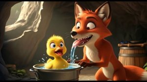 Лиса украла утиное яйцо, но была удивлена